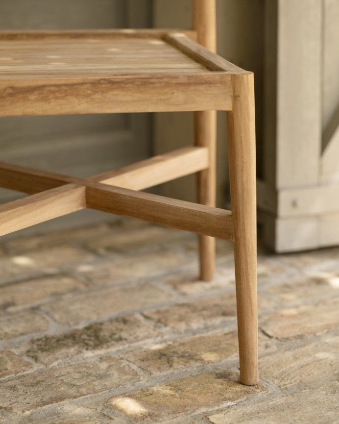 Buca - Silla de madera de teca de 80cm