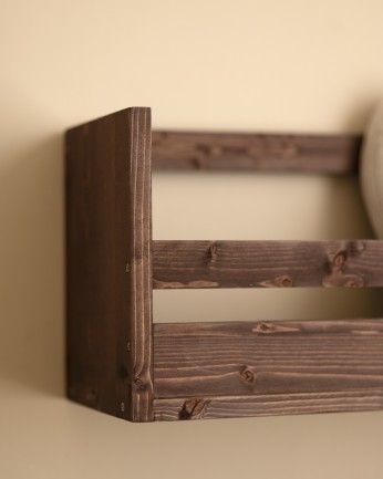 Box - Estante zapatero de madera maciza en tono nogal de varias medidas