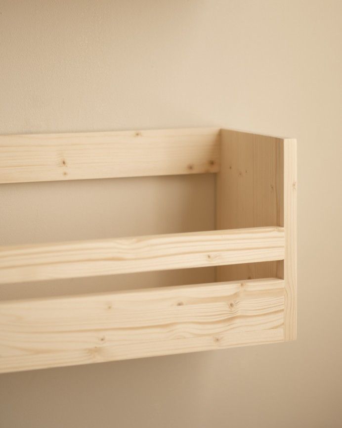 Box - Estante zapatero de madera maciza en tono natural de varias medidas