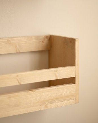 Box - Estante zapatero de madera maciza en tono roble medio de varias medidas