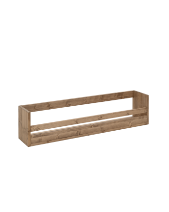 Box - Estante zapatero de madera maciza en tono roble oscuro de varias medidas