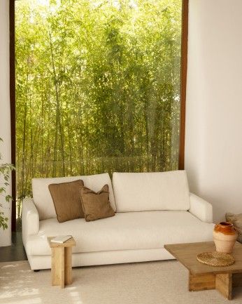 Marine - Mesa auxiliar de madera maciza en tono roble oscuro de 25x25cm