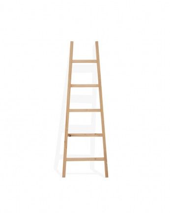 Tucumán - Escalera de madera maciza en tono roble medio de 150x50cm