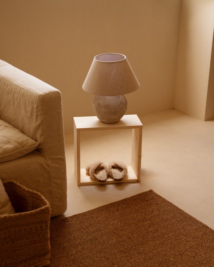 Leyre - Estanteria de madera maciza en tono natural
