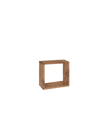 Leyre - Estanteria de madera maciza en tono roble oscuro