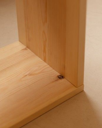Leyre - Estanteria de madera maciza en tono natural