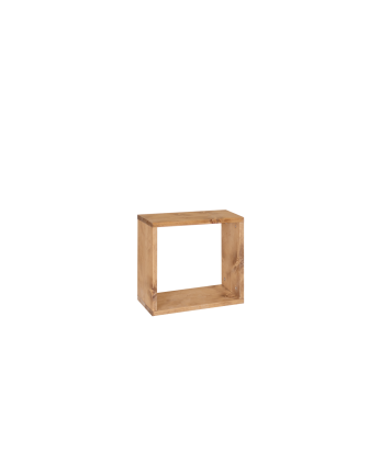 Leyre - Estanteria de madera maciza en tono roble medio