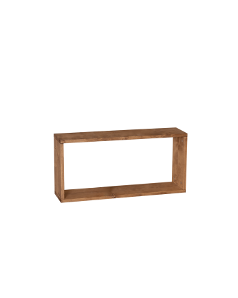 Leyre - Mueble auxiliar de madera maciza en tono roble oscuro