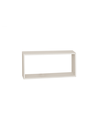 Leyre - Mueble auxiliar de madera lacada en tono beige