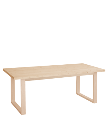 Luxor - Mesa de comedor de madera maciza tono natural de varias medidas