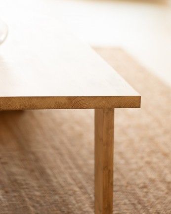 Luxor - Mesa de centro de madera maciza tono roble medio de varias medidas