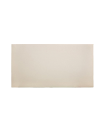 Bucarest - Cabecero tapizado de polipiel liso en color beige de 90x80cm