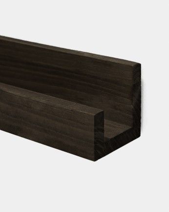 Ethan - Estante de madera maciza flotante tono roble avellana 100cm