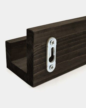 Ethan - Estante de madera maciza flotante tono roble avellana 100cm