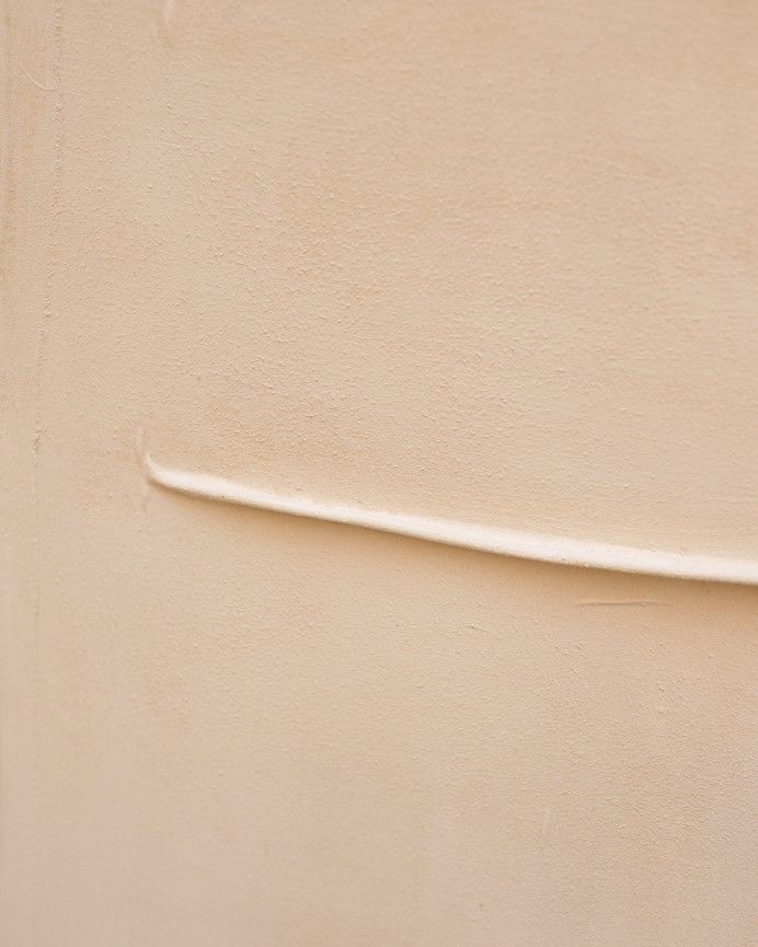 Berta - Cuadro blanco decorativo de algodón con bastidor de madera pintado artesanalmente con pintura al óleo varias medidas